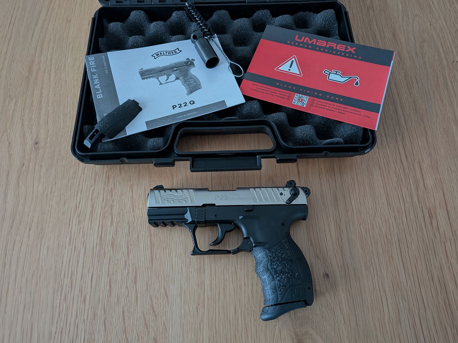 Walther P22Q Nickel 9mm P.A.K. ++ NOWY++P 22 Q Pistolet alarmowy