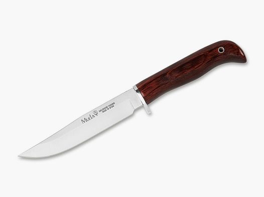 Gred 13R Coral Wood Hunting Knife with High-Quality Leather Sheath