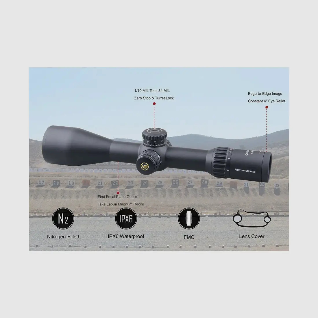 Vector Optics SCFF-29 - Continental x6 4-24x56 FFP VCT-34FFP (34 mm), afbeelding 12 van 15