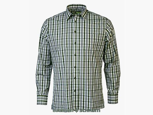 Shirt Hemd 1/1-Sleeve Kent Collar Olive