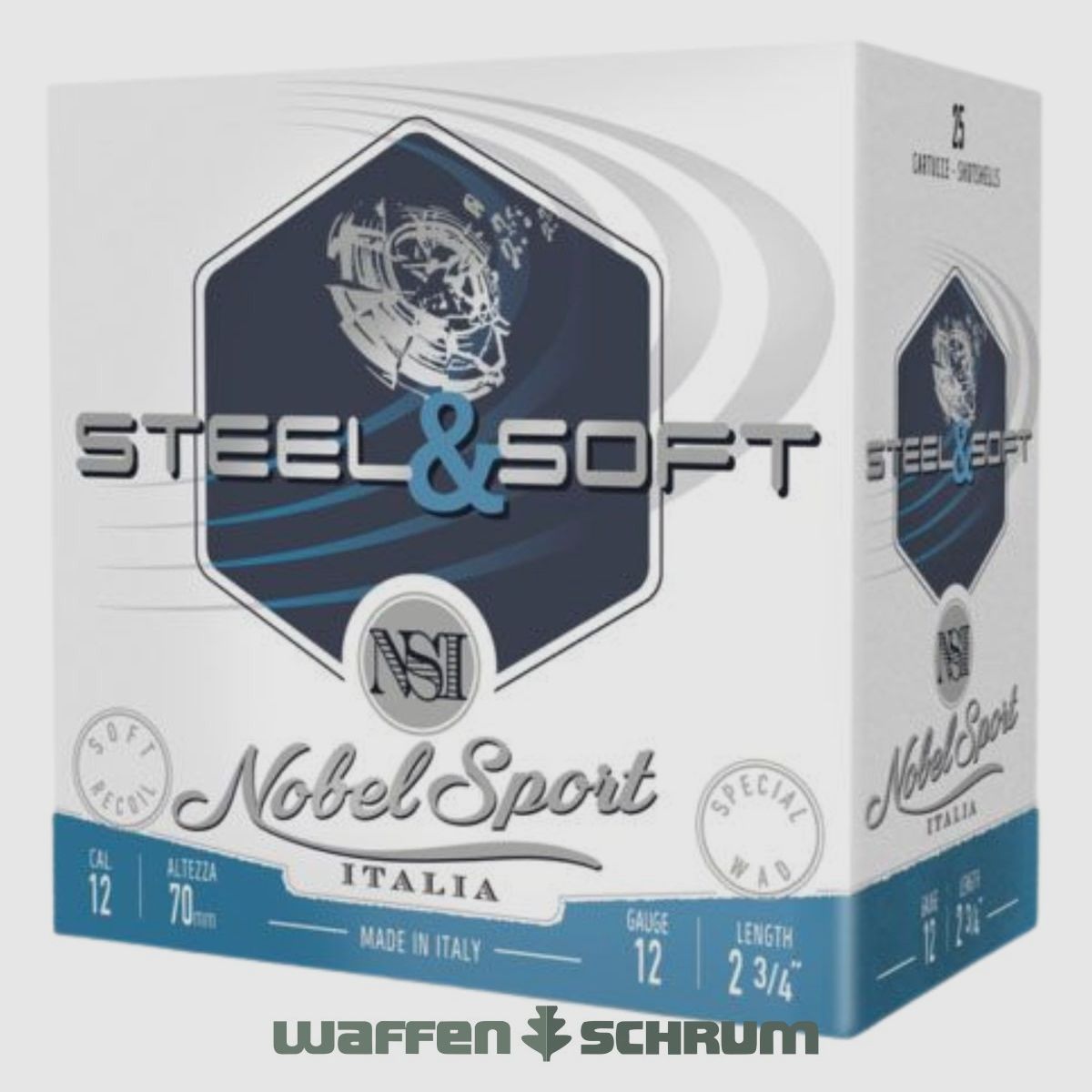 Nobel Sport Italia 12/70 Steel und Soft Low Noise T7 2,5mm - 24g  Low Noise