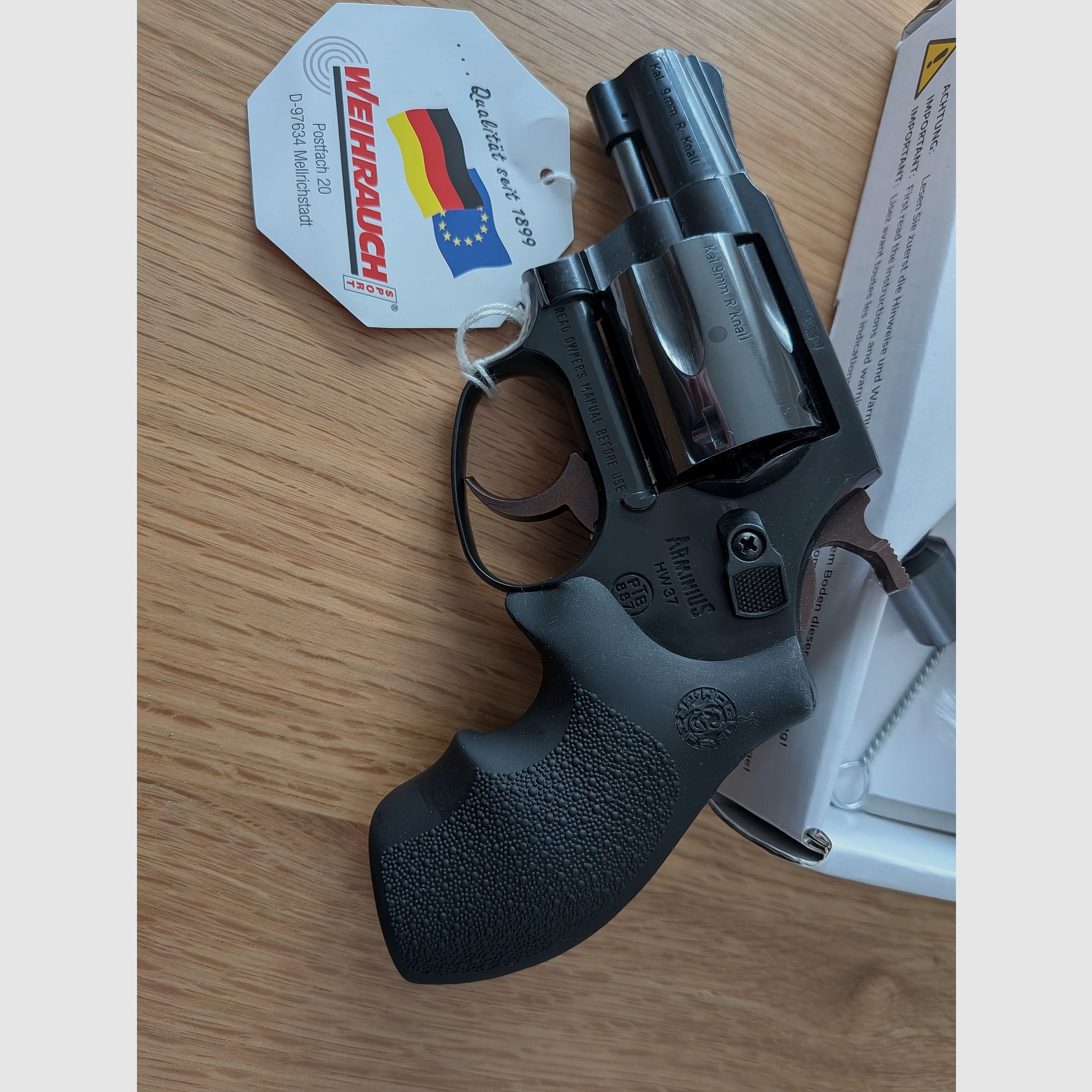 Weihrauch HW 37 9mm Knall ++ Non sparato ++ Hw37 Hogue impugnature