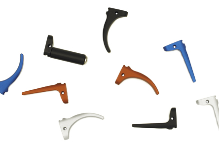Scarpetta del grilletto per Fire Control Module JP Interchangeable Trigger Shoe Curved Blue