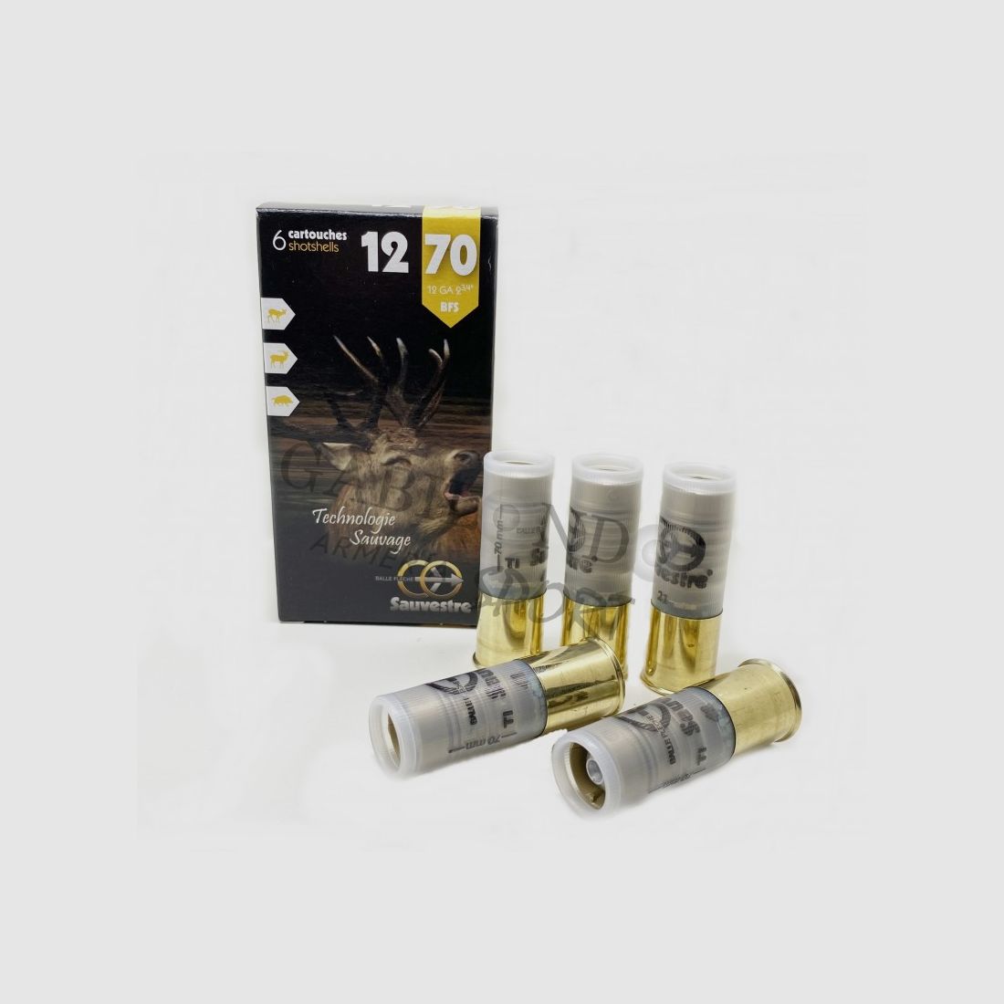 SAUVESTRE FLÜGEL 12/70 GESCHOSS BLEI 26G X6