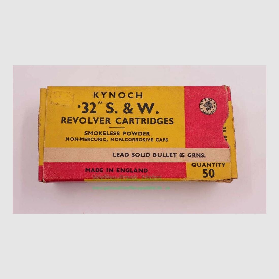 Kynoch, England revolver cartridges .32 S&W short