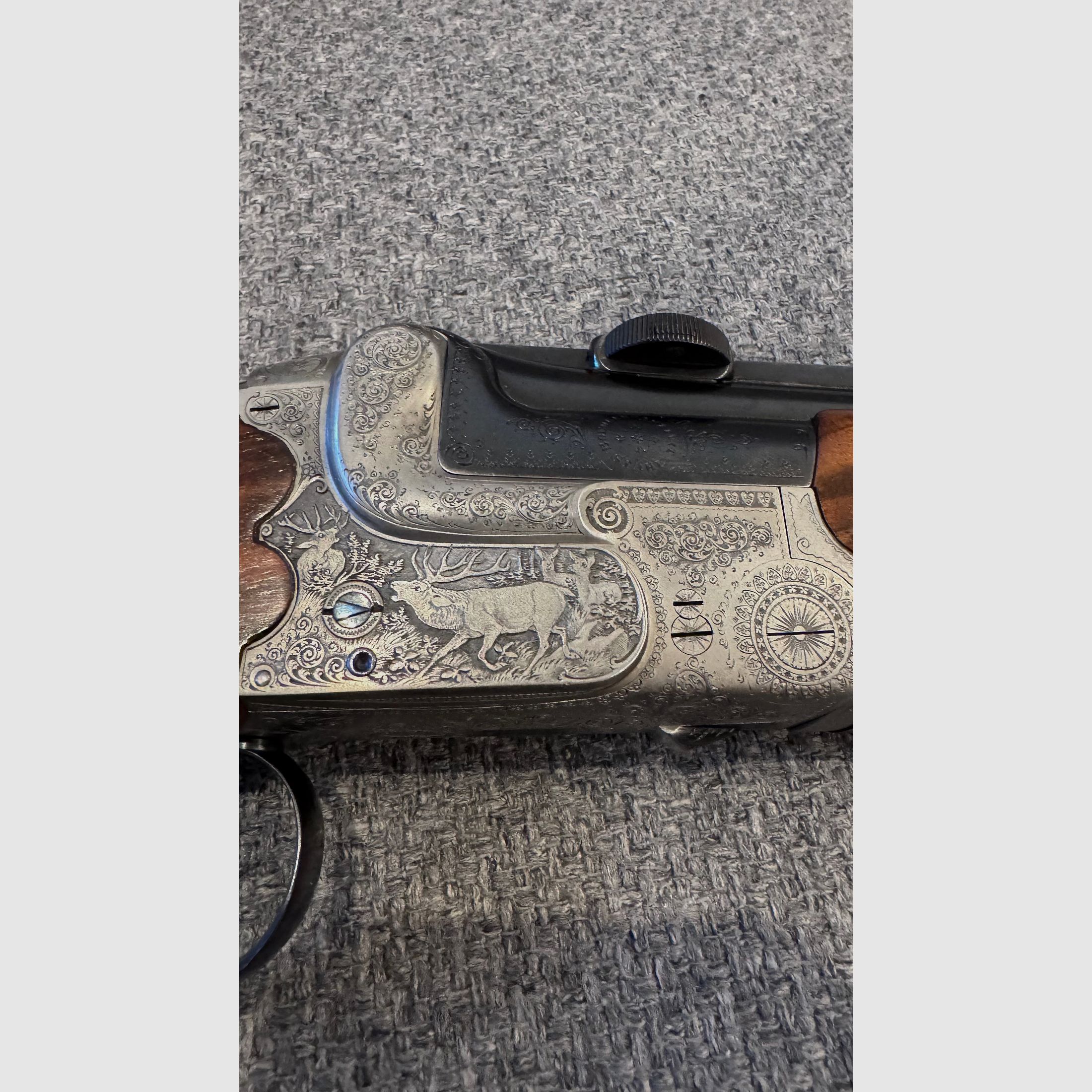 Exclusive Simson Suhl over-and-under double rifle caliber 8x57 IR – collector's item in best condition