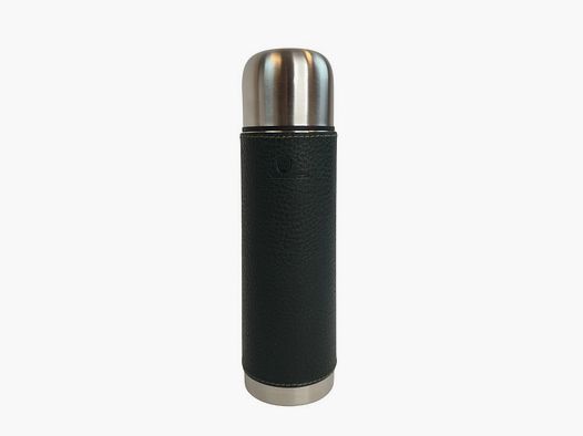 BEIER Insulated Bottle Stainless Steel 500ml Leather Green