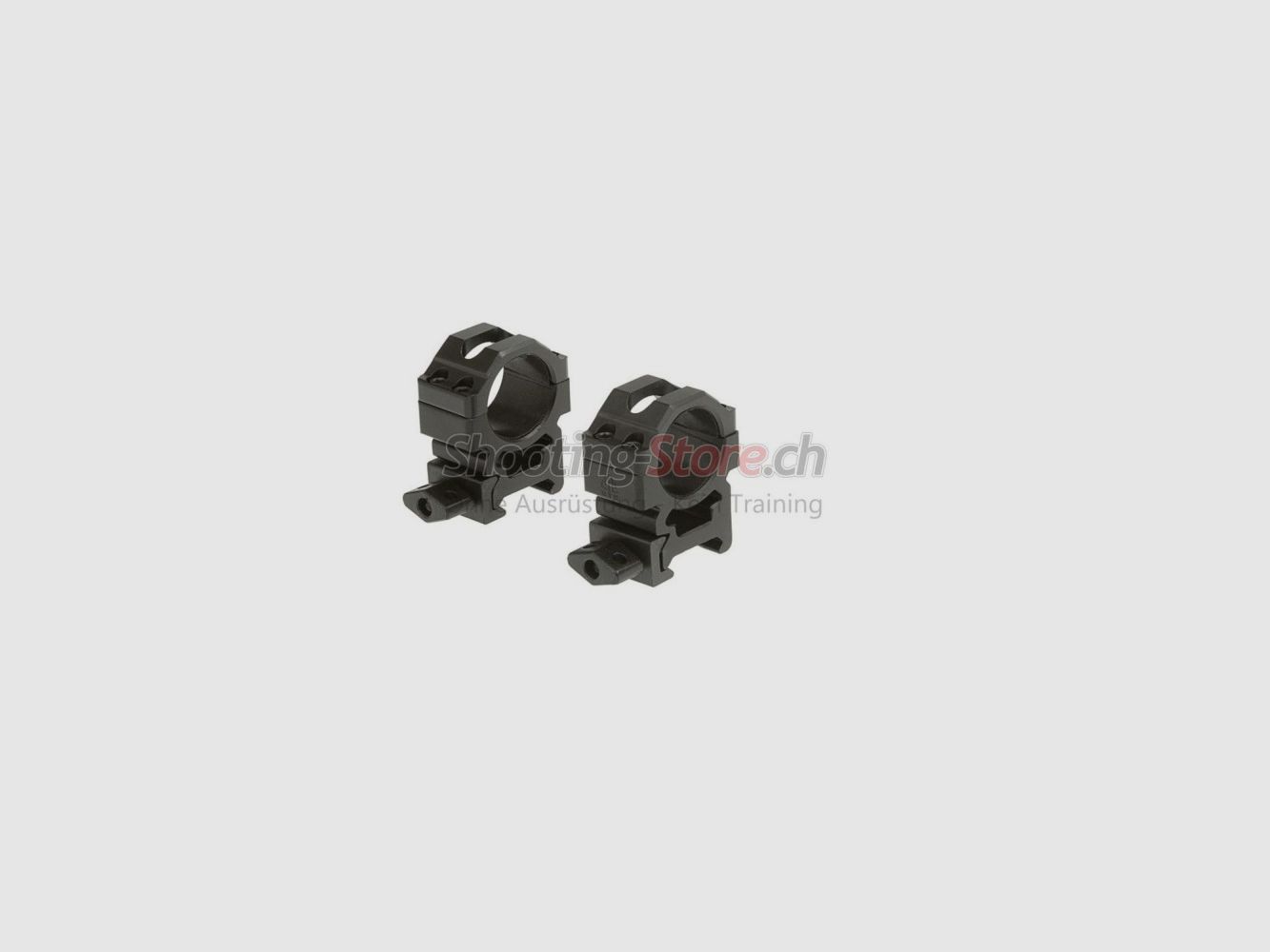 Leapers 25.4mm CNC Mount Rings Medium Black