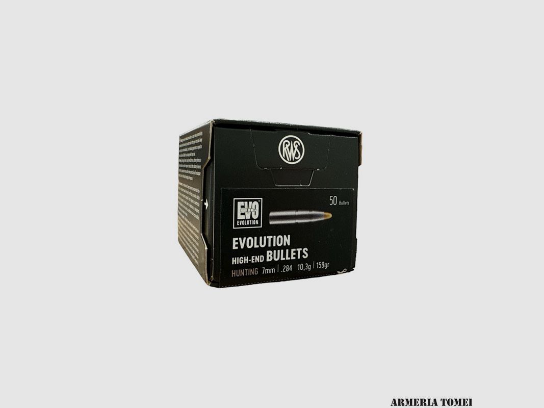 RWS – GESCHOSSE – EVOLUTION 7mm | .284 – 10,3g | 159gr (50Stück)