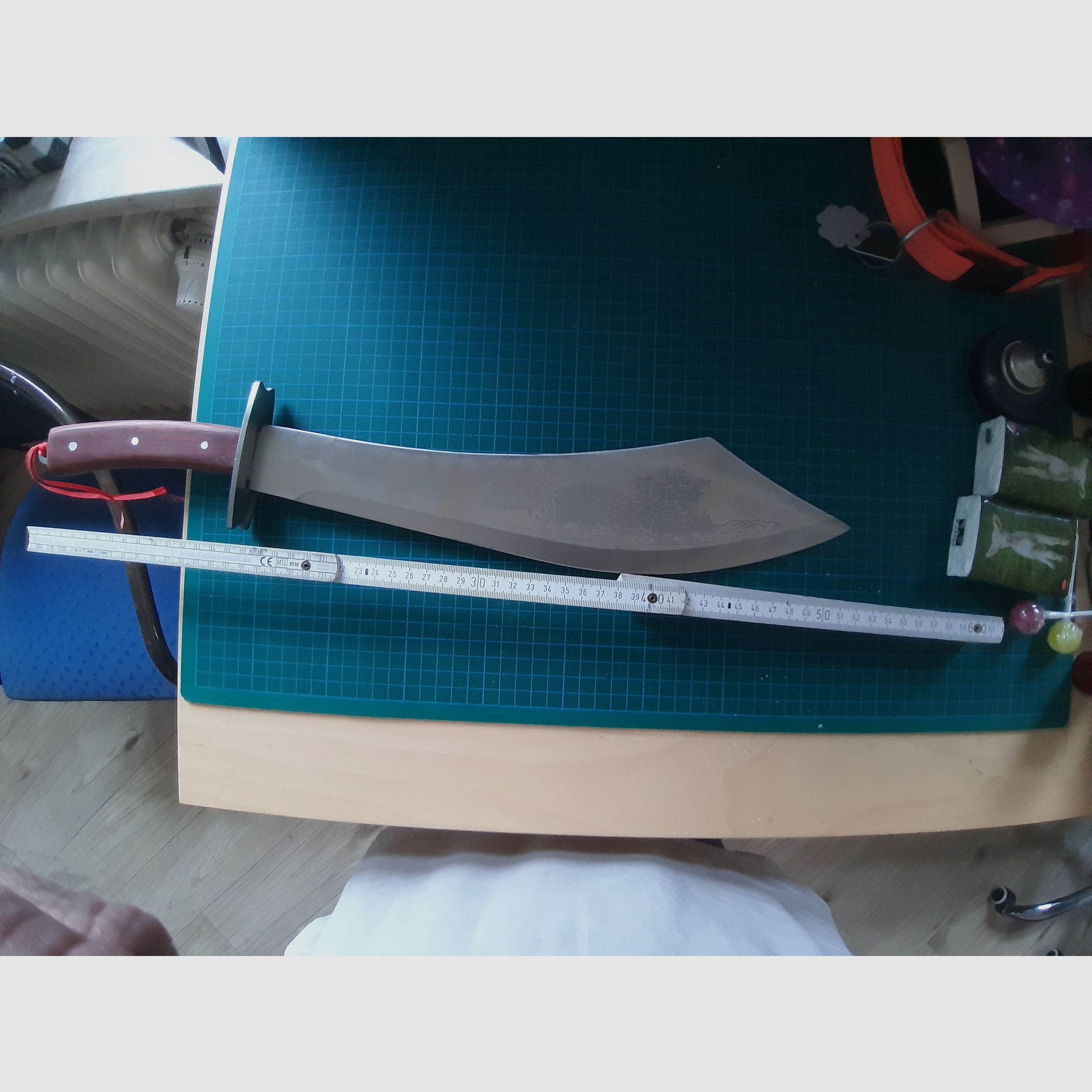 MACHETE,  über 40 Jahre, gestempelt  und ein Chinesisches  DRACHEN  BUSCHMESSER