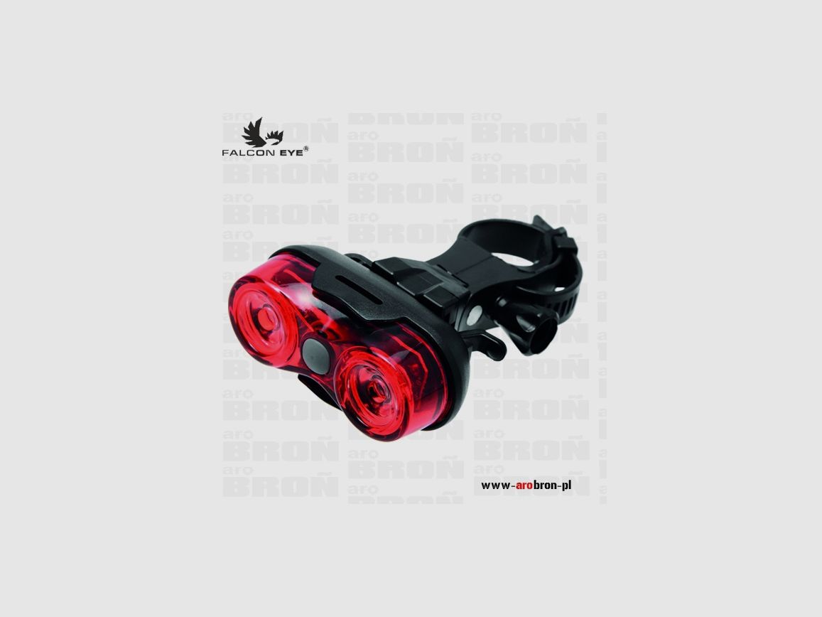 Falcon Eye Joyride bicycle light set (FBS0011) – battery-powered, LED, front, rear, mount, image 3 of 4