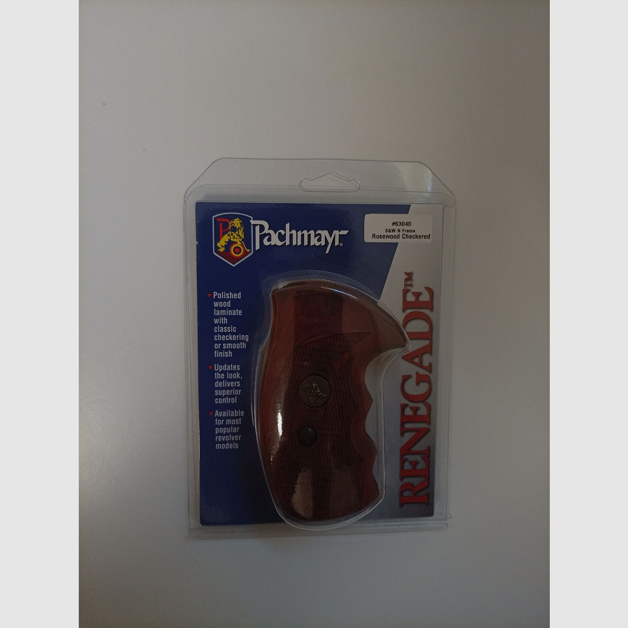 Wood grip panels for S&W revolvers by Pachmayr