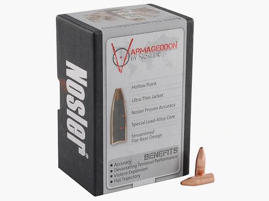 Proiettile Nosler Varmageddon .22/.224 62GR FBHP 250 pezzi