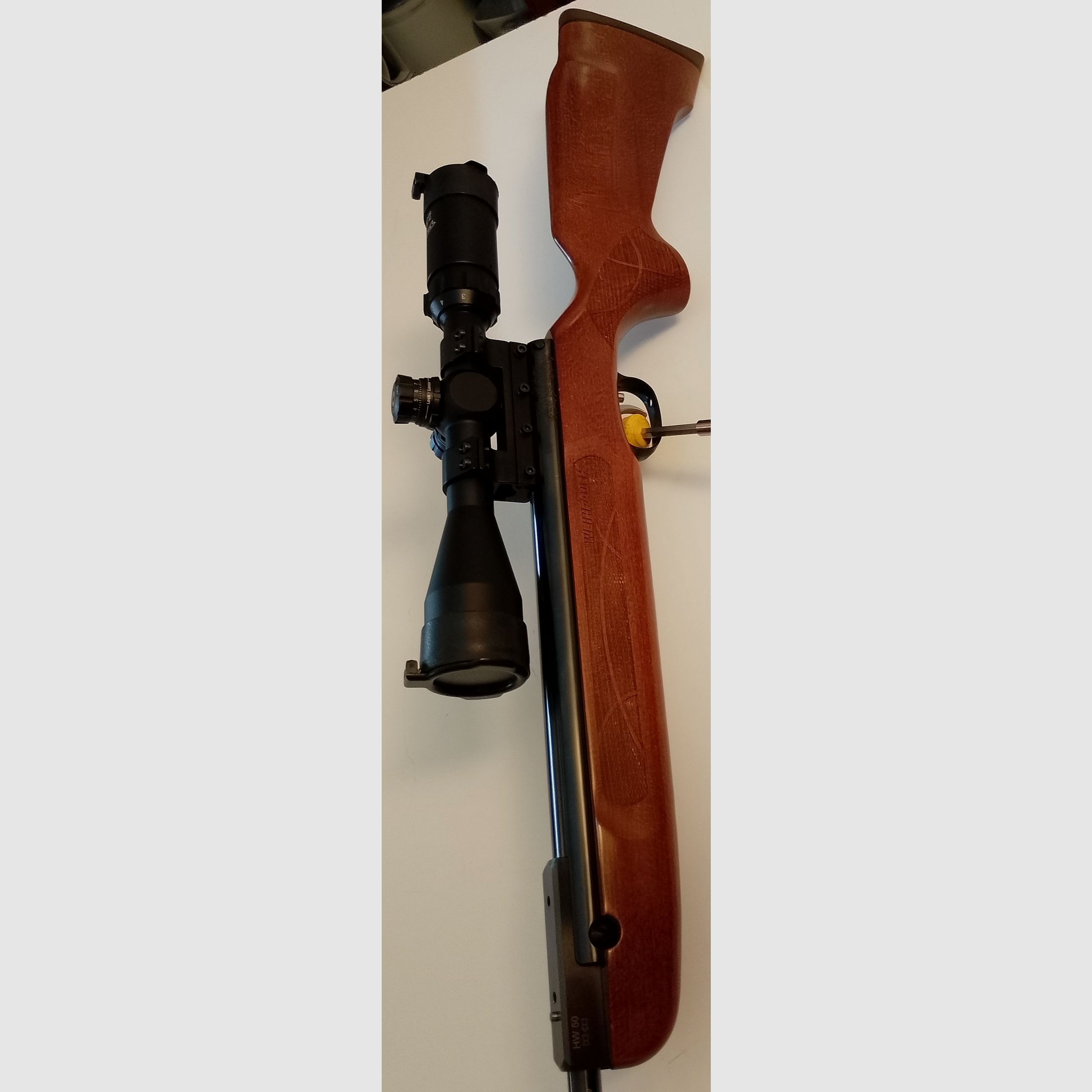 Break barrel air rifle Weihrauch HW 50 S FO beech stock caliber 4.5 mm (P18