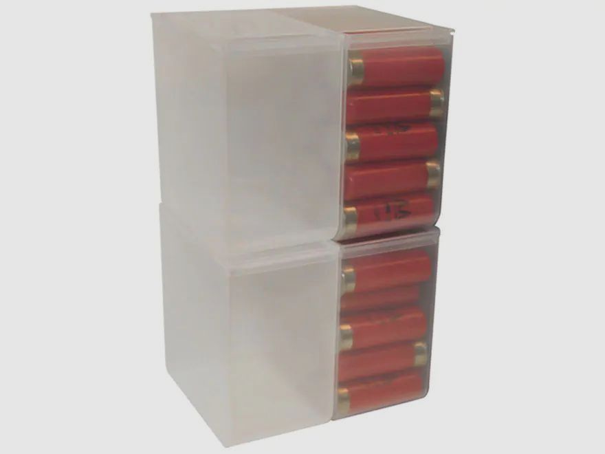 MTM Schrotpatronenbox SS25-00 transparent für 25 Schrotpatronen