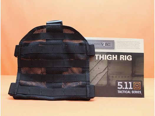 5.11 Thigh Rig (58633) 019 Black: Plataforma de muslo con bucles de cinta