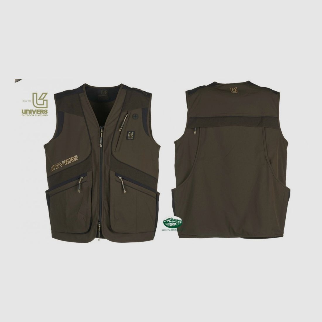 UNIVERS Gilet Ortles elastisch grün 93259