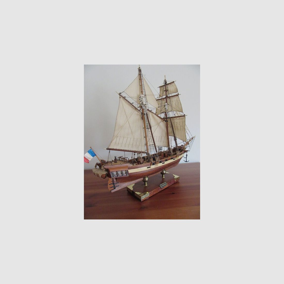 Segelschiff La Toulonnaise Marine Rarität Nautika Schiffsmodell Dekoration Museum