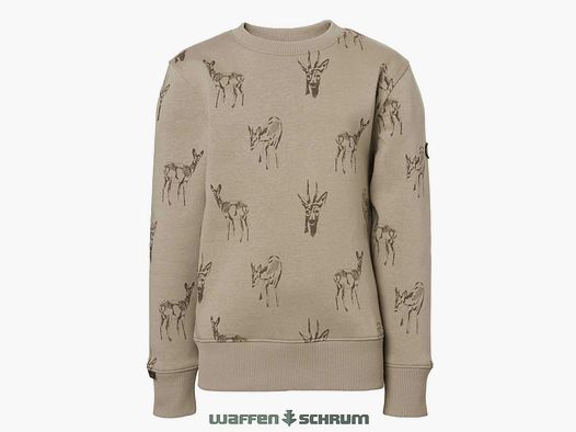 Sweatshirt Chevalier Cerf Junior Gros plan Cerf