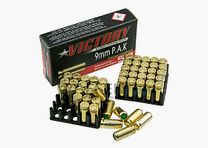 Victory Pobjeda Platzmunition Kaliber 9mm P.A.K. brass case