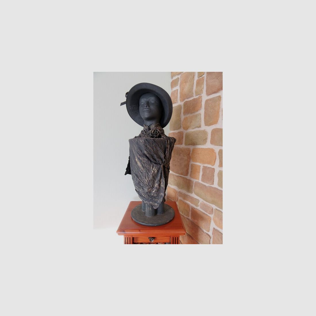 Große Skulptur Frauenbüste Grande Dame  Beauty Figur Vintage
