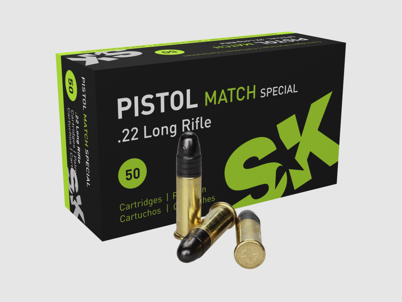 22lr SK Pistol Match SPECIAL, 291m/s LRN 40gr VE50
