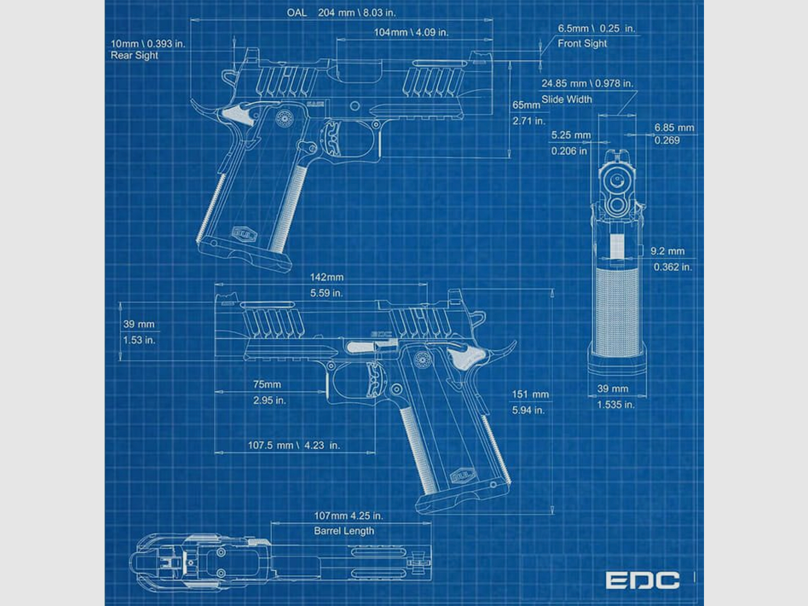BUL SAS II EDC - Kal. 9x19, Bild 5 von 5