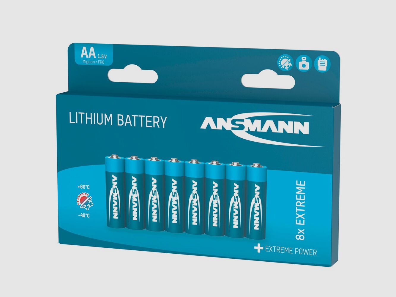 Ansmann AA lithiumbatterijen, 8 stuks, afbeelding 2 van 6