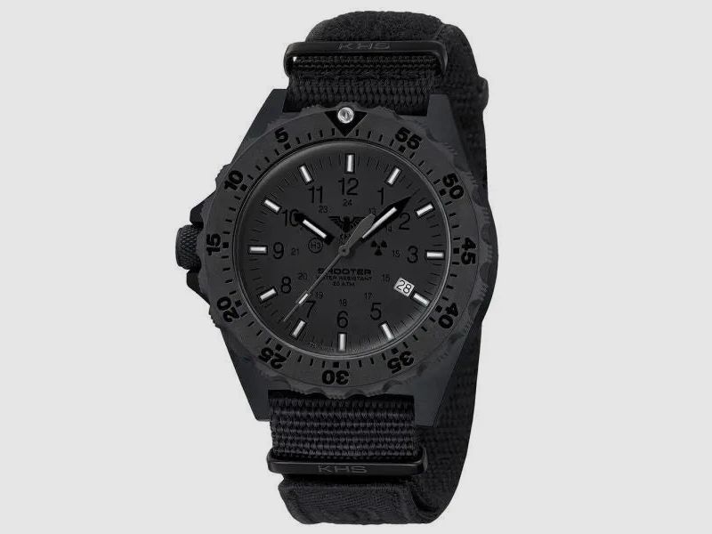 KHS Armbanduhr Shooter MKII XTAC Field Natoband schwarz