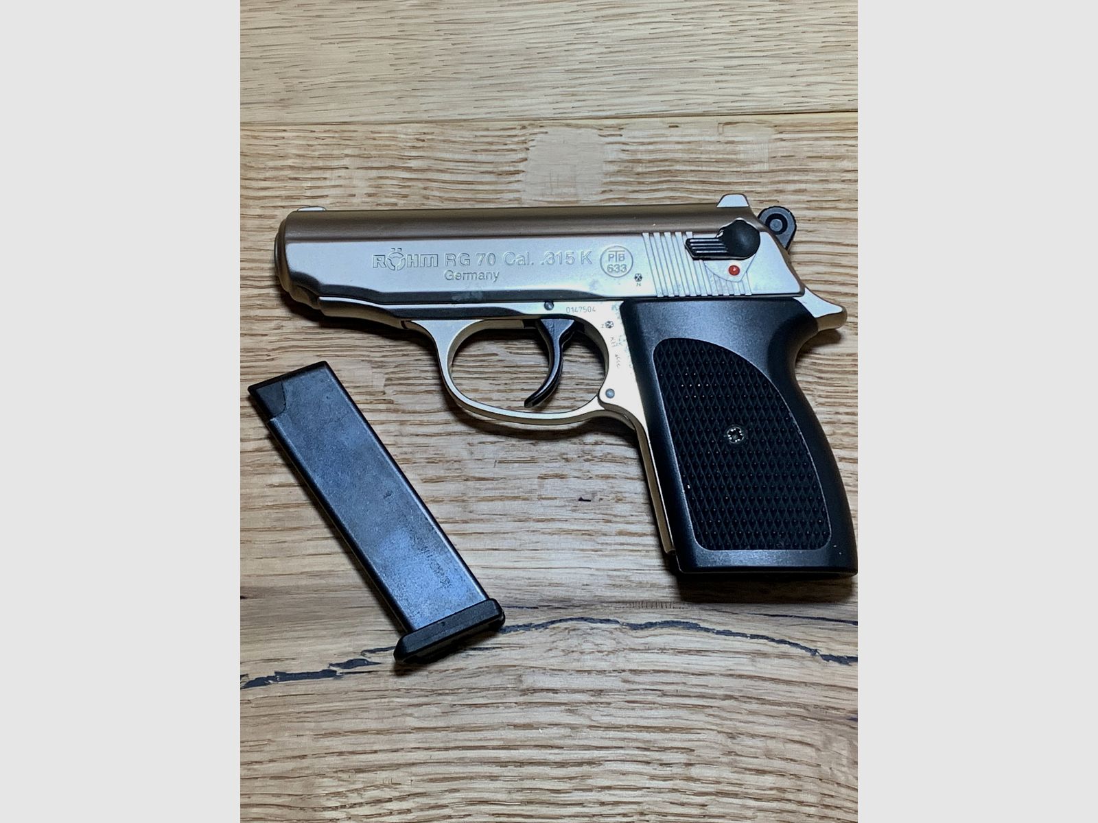 Röhm RG 70 pistola a segnale, nichelata opaca, Cal. .315