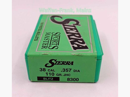 Sierra Bullets, Santa Fe FFW bullets .38 (.357)