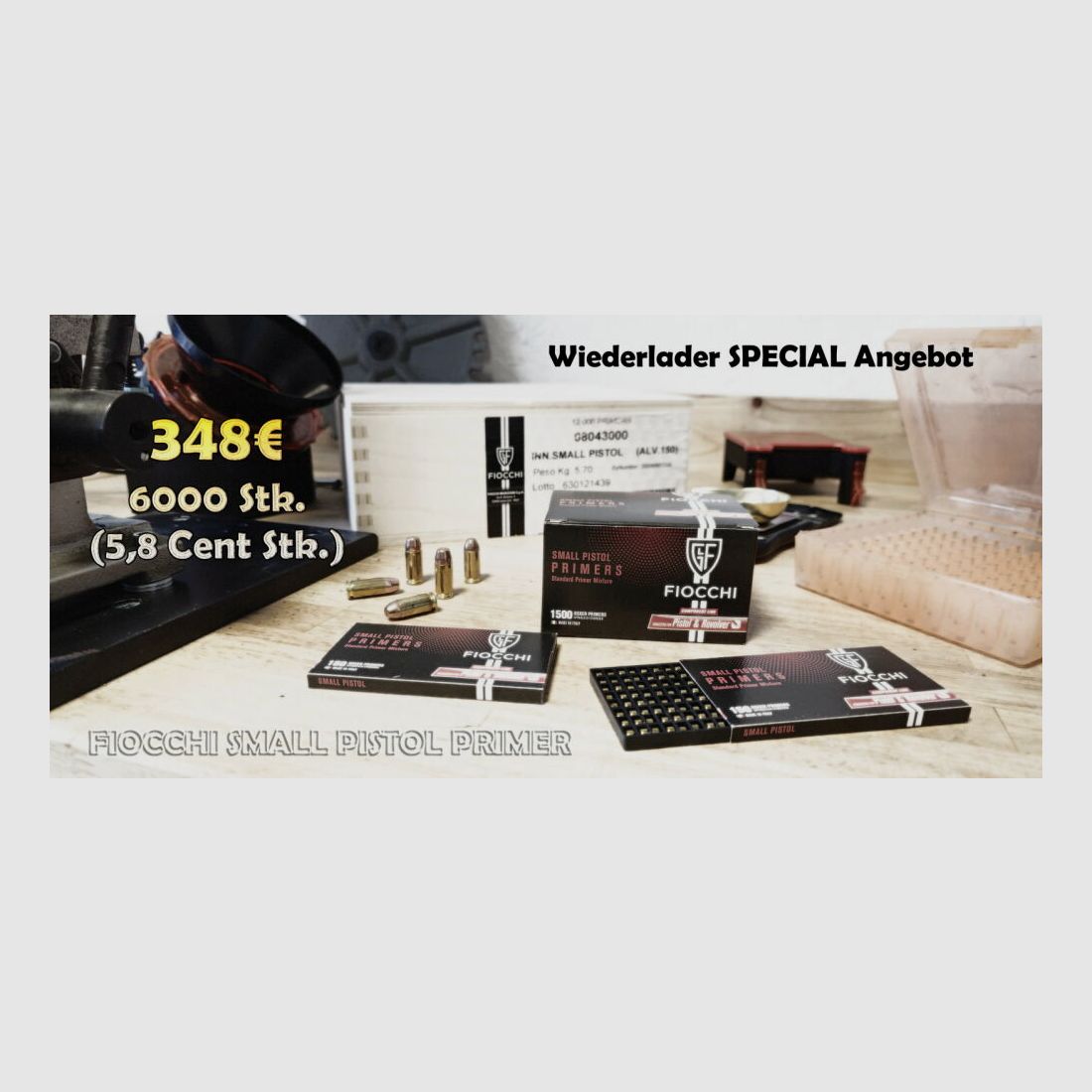 Fiocchi Small Pistol Zünder / Primer