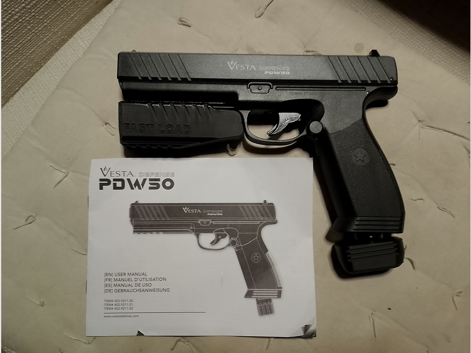 Vesta defense pdw kaliber 50 RAM Paintball Markierer Cal .50 z ulepszeniami rozszerzenia magazynka Punch Button