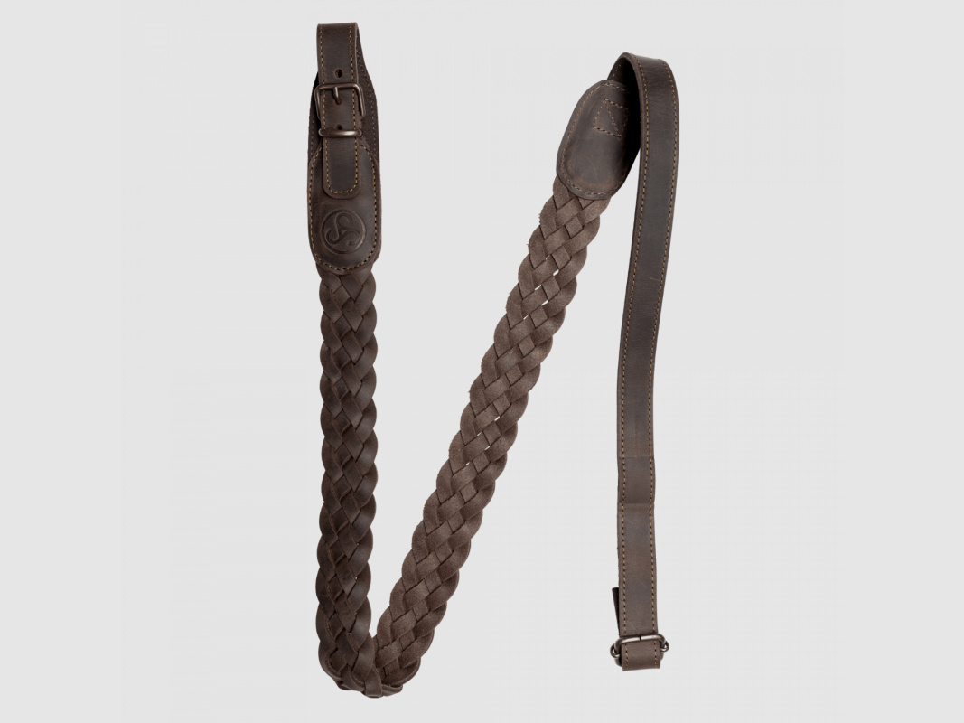 Sauer Gewehrriemen geflochten Braun