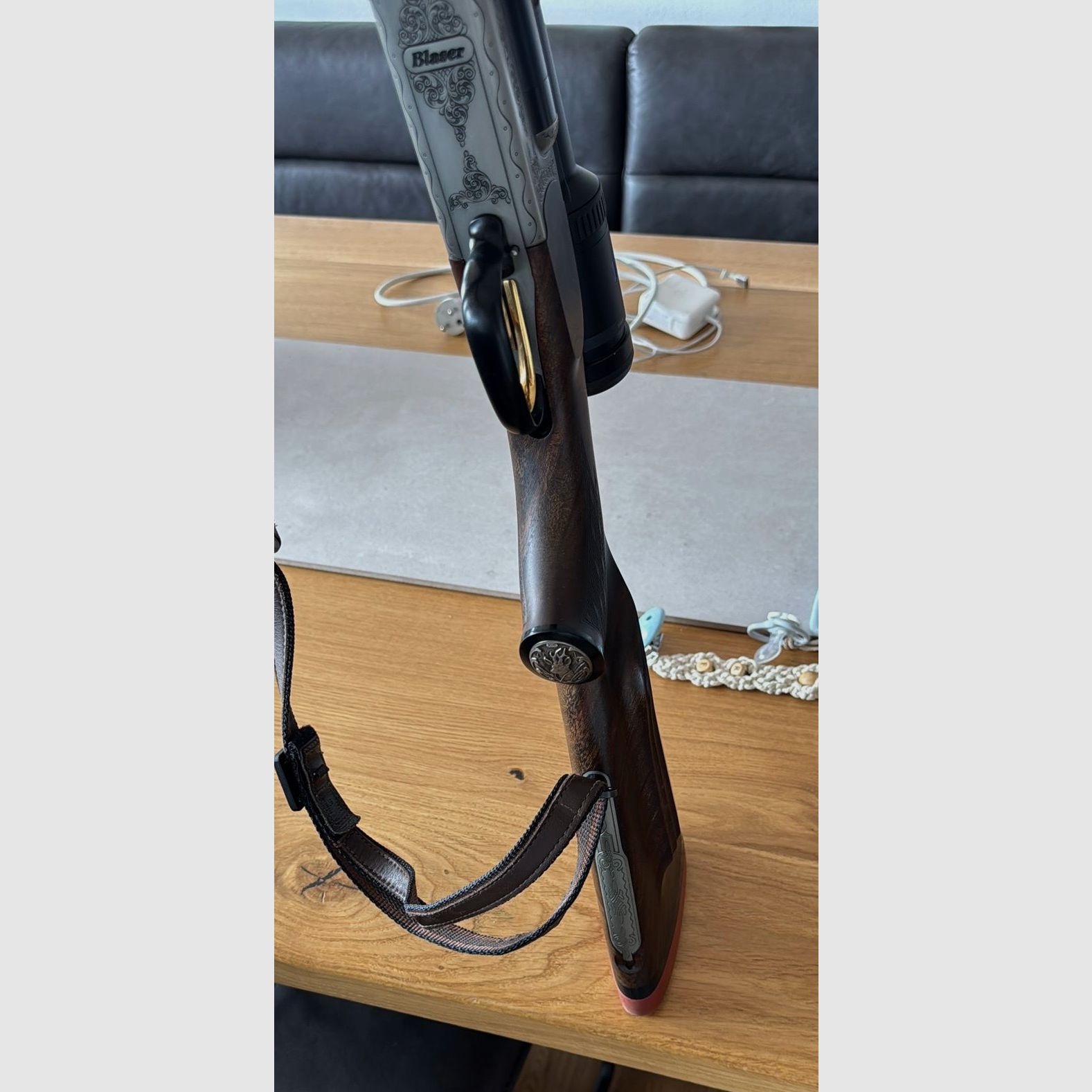 Package: Blaser S2 luxury double rifle, mountain stock, rifle shotgun .30R Blaser & .243; 243 & 20/76