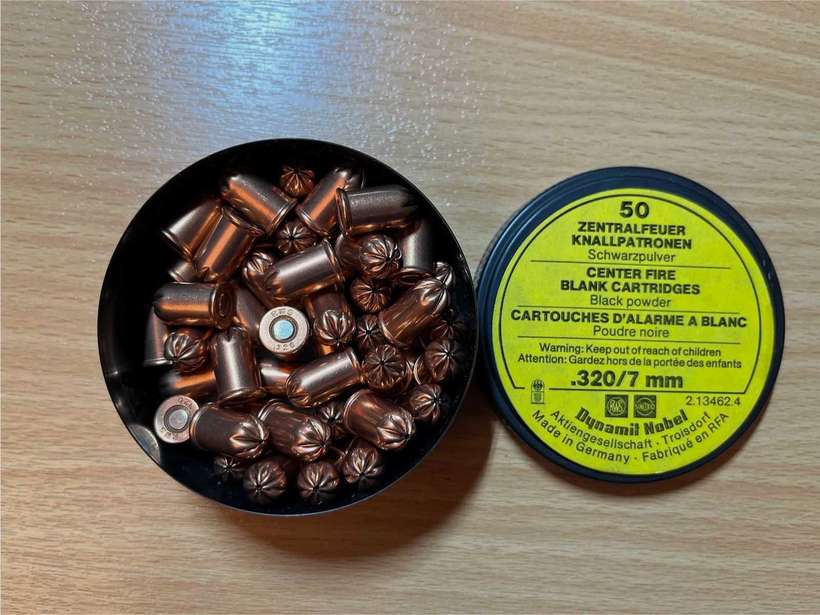 .320 kurz / 7mm Platzpatronen RWS -Sammler