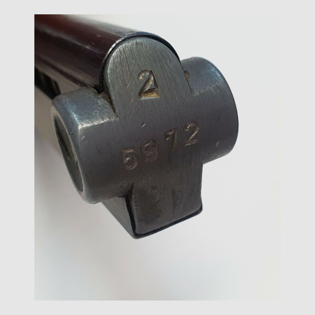 VEB Ernst-Thälmann-Werk Suhl Originalmagazin DDR VoPo für Pistole Mauser P08 - 9mmLuger - 8 Schuss