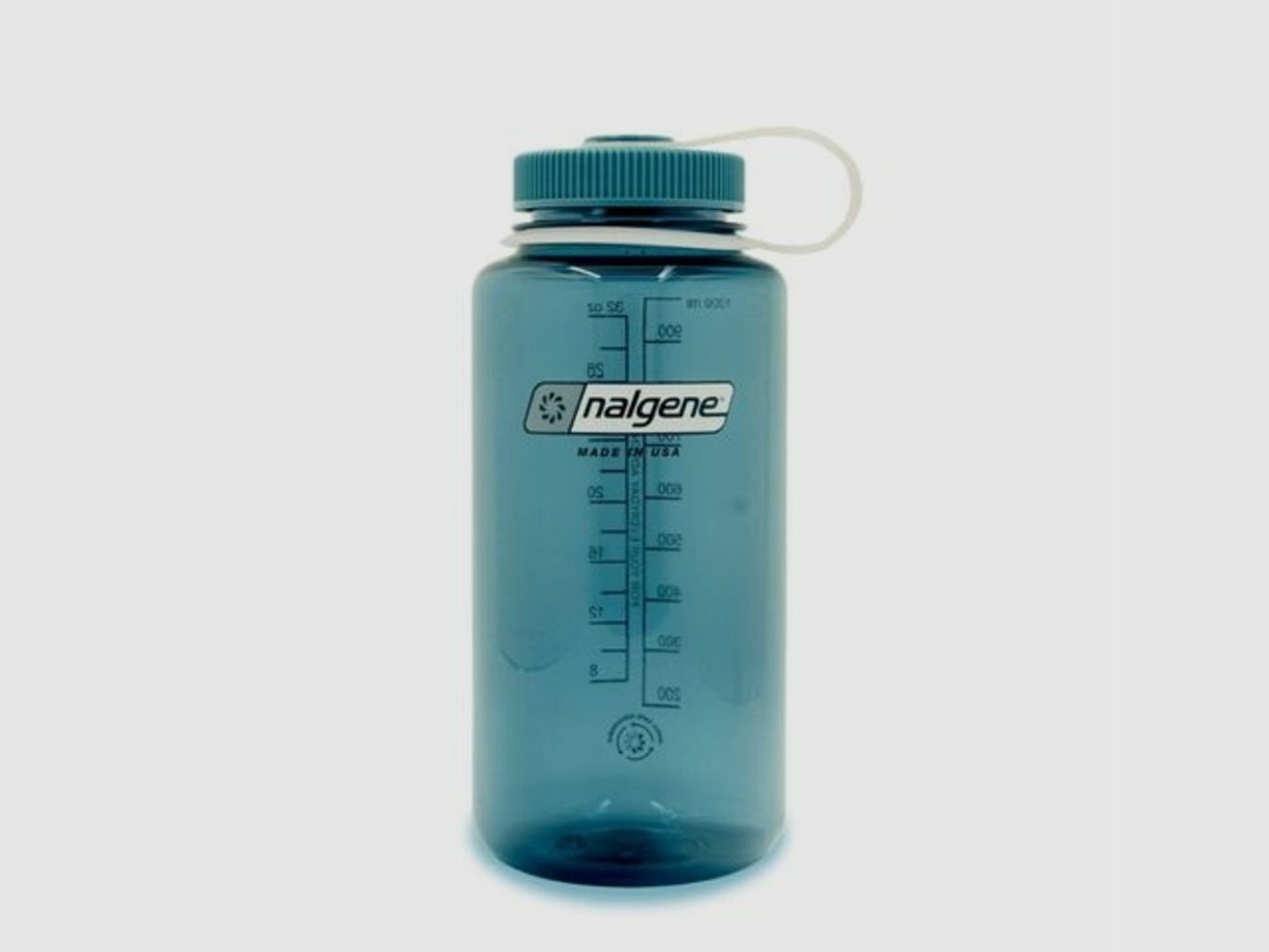 Herbruikbare Fles 1 liter blauw cadet brede opening Nalgene Sustain
