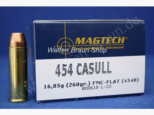 Magtech.454CAS FMJFL 260GR A20#454B