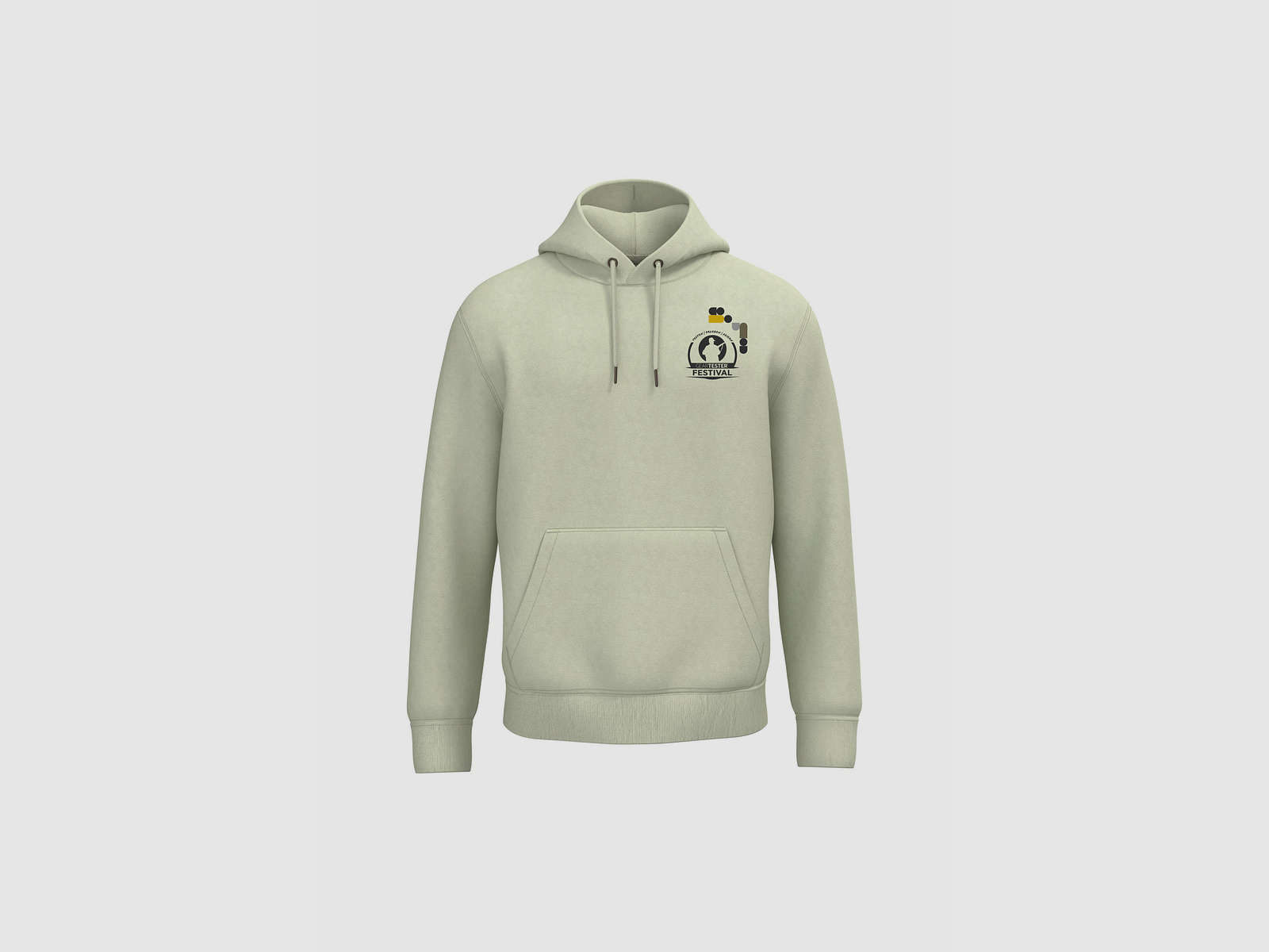 Geartester Festival Bio Hoodie, kleines Logo