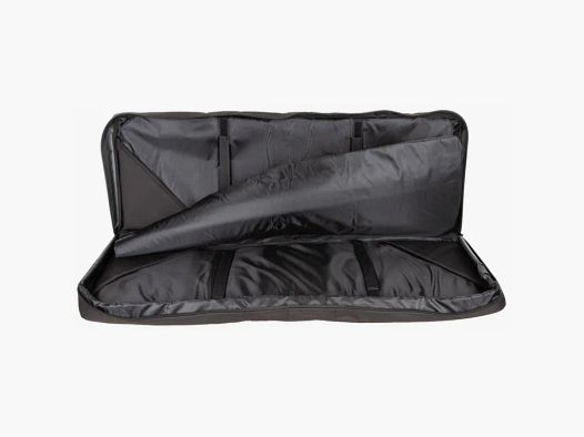 Bolsa de rifle para 2 armas largas de hasta 95 cm, negra, con separador y correas de mochila