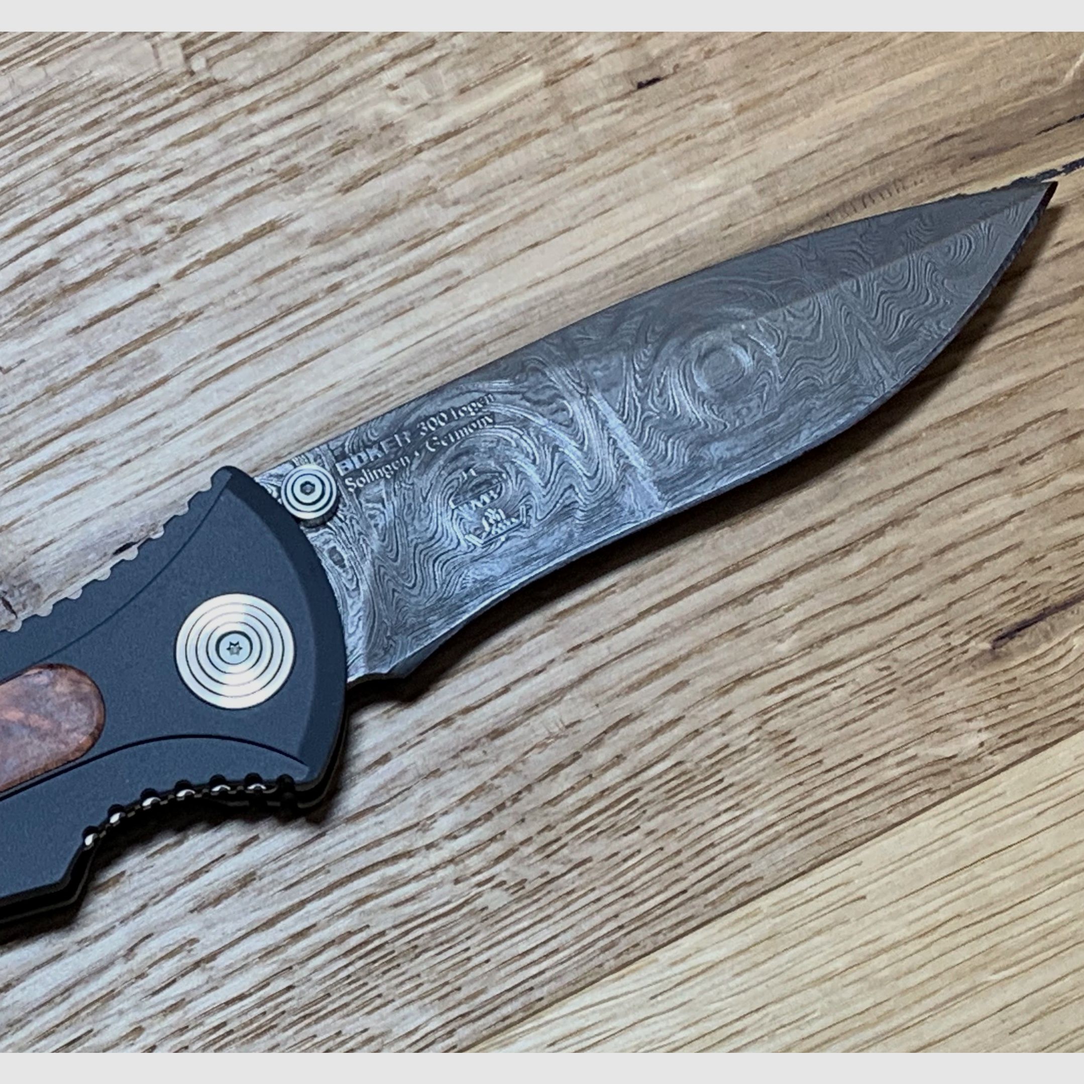 BÖKER DAMAST EUROFIGHTER TASCHENMESSER 