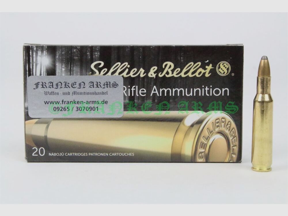 Sellier&Bellot .222 Rem. SP 50gr. 3,24g 20 piezas precios por cantidad