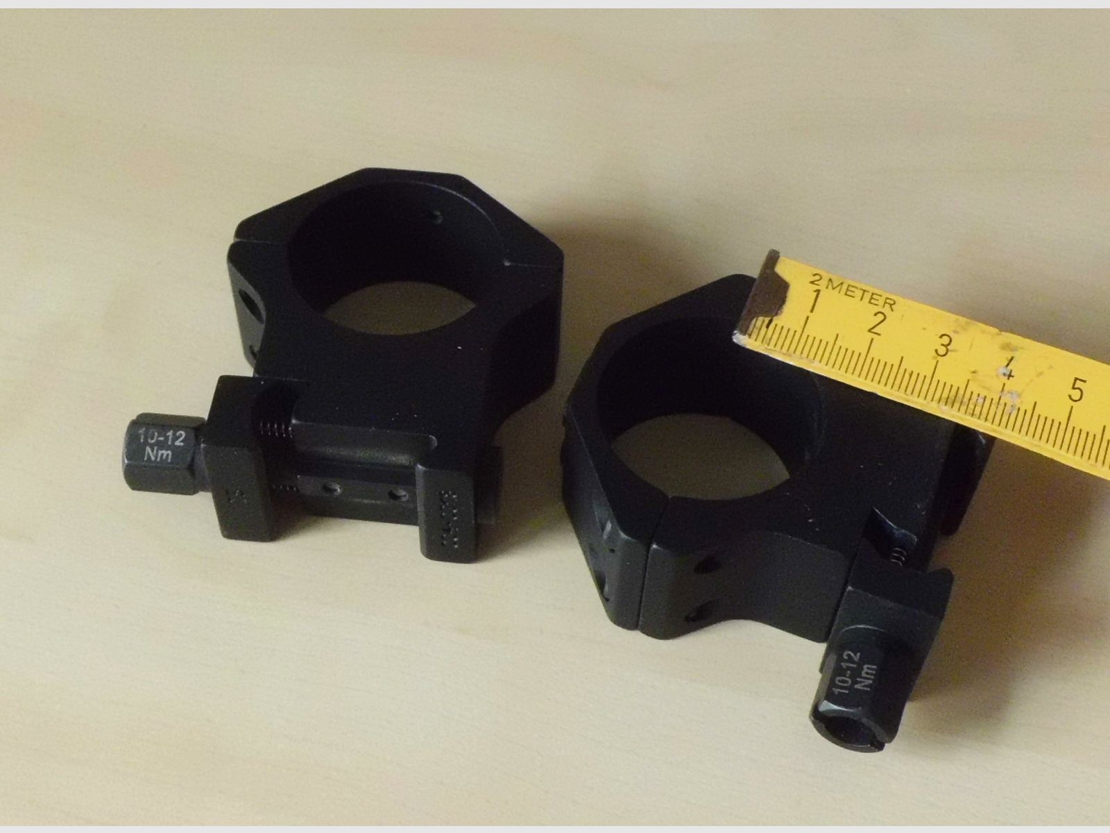 Recknagel ERATAC scope rings 34mm, height = 18 mm