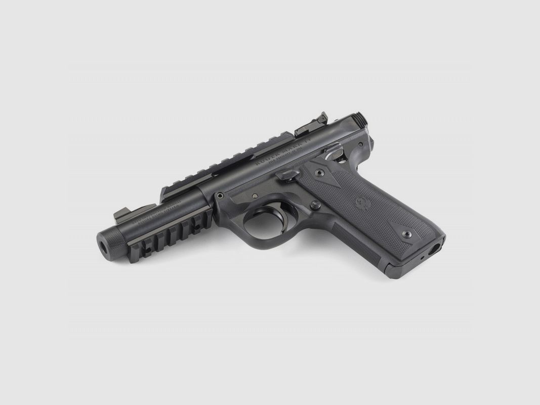 RUGER MARK IV 22/45 TACTICAL BRÜNIERT 4,4" 22 LR 1/2X28, Bild 3 von 6