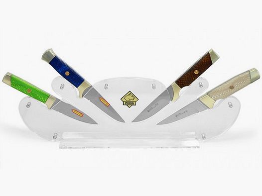 Support de couteaux PUMA en acrylique pour 4 couteaux (sans couteaux)