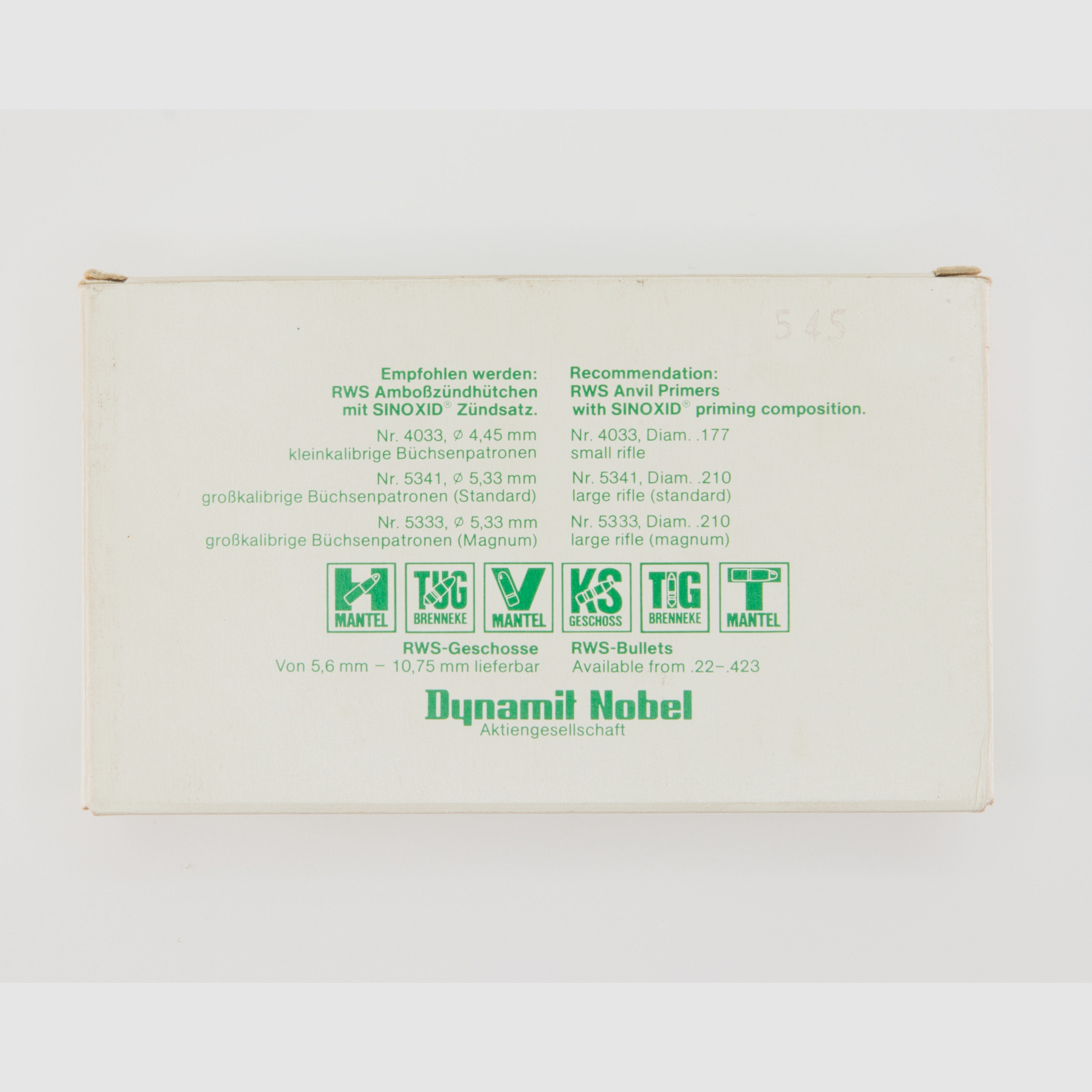 Cartuchos RWS 9,3x64 20 piezas