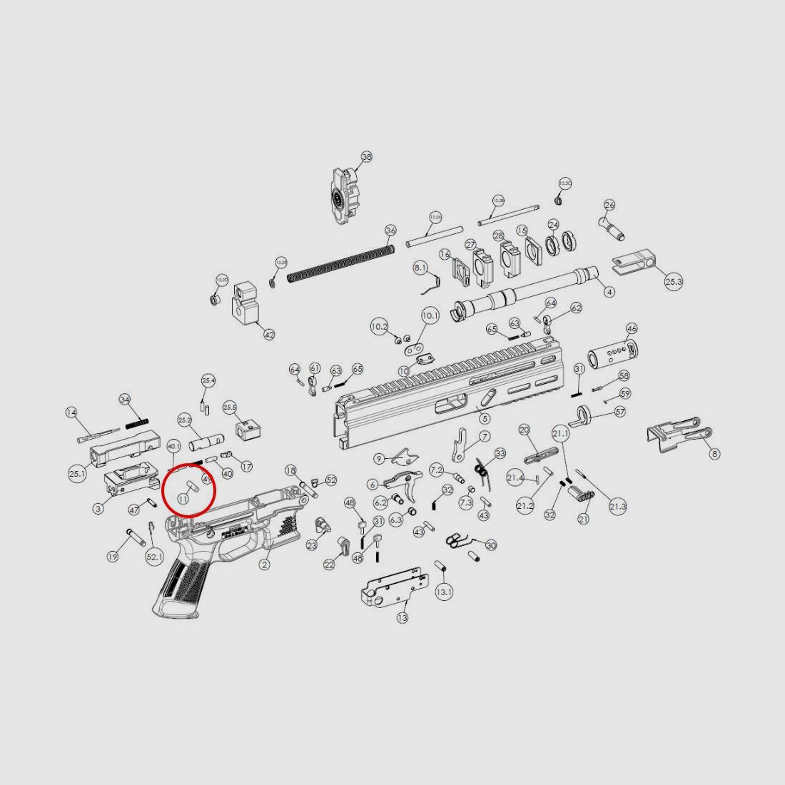 Rodillo de bloqueo Stribog Grand Power, imagen 3 de 3