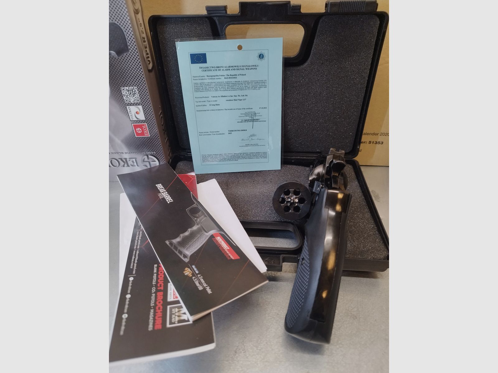 Ekol Viper 2,5" rewolwer gazowy 22 długi huk & 6mm Flobert !!Nowy towar!!