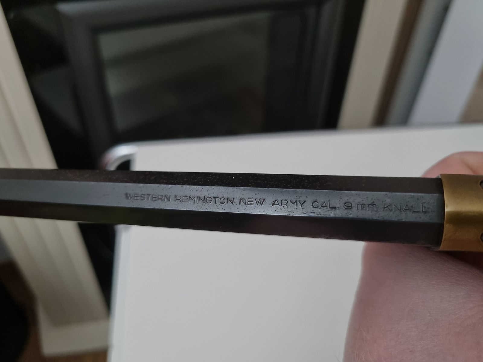 Western Remington New Army 9mm Knall Seltener Neumann Umbau PTB 304